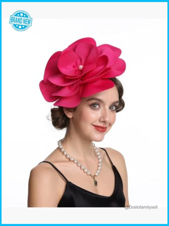 Feather Fascinator Hat with Veil Vintage Headpiece Wedding Party Headwear main image 5